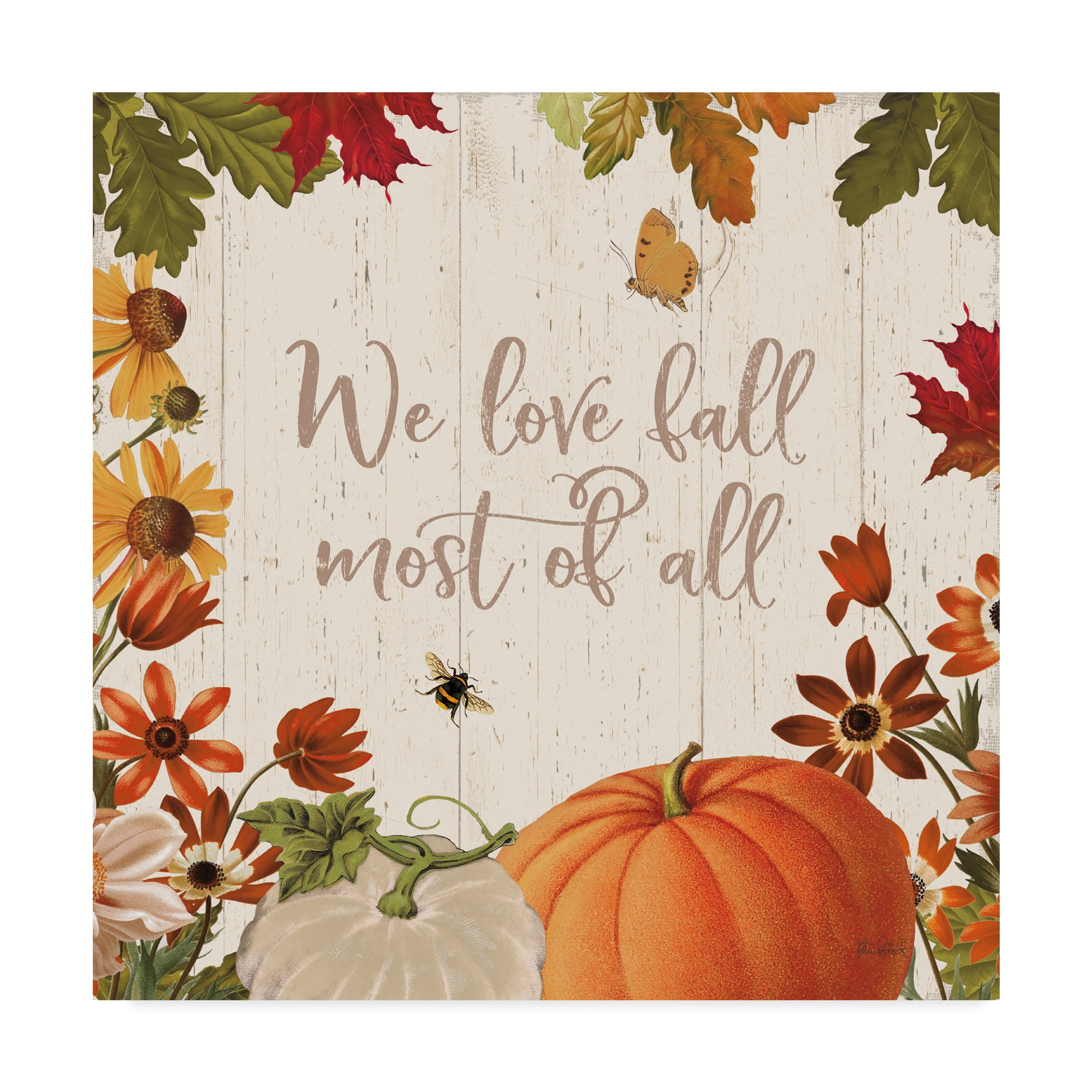 Trademark Fine Art 'Fall Garden II' Canvas Art by Katie Pertiet
