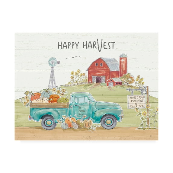 Trademark Fine Art 'Fall Market I Pumpkin Patch' Canvas Art by Daphne Brissonnet