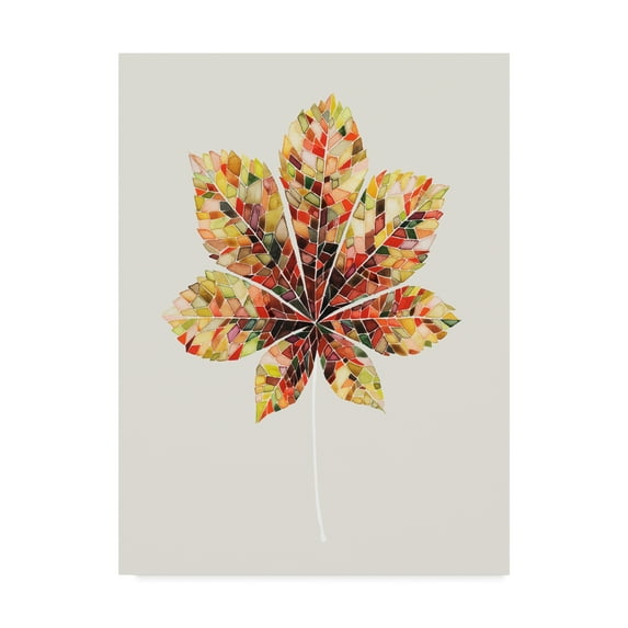 Trademark Fine Art 'Fall Mosaic Leaf IV' Canvas Art by Grace Popp