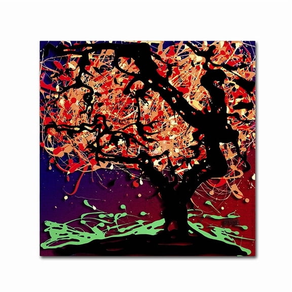 Trademark Fine Art "Fall Red Tree" Canvas Art by Roderick Stevens