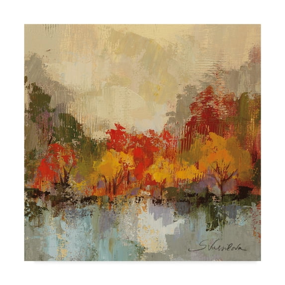 Trademark Fine Art 'Fall Riverside II' Canvas Art by Silvia Vassileva