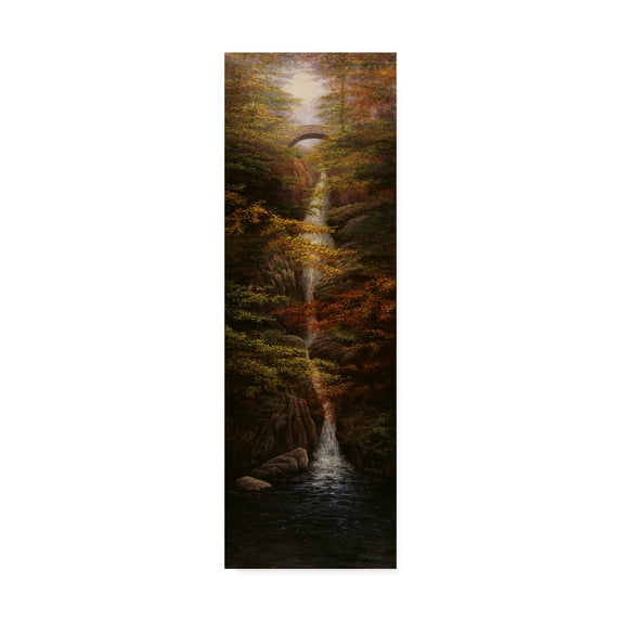 Trademark Fine Art 'Fall Waterfall' Canvas Art by Bill Makinson