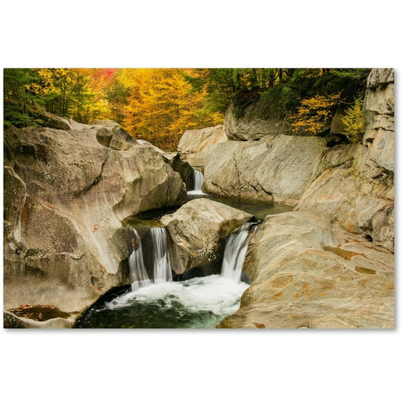 Trademark Fine Art "Fall at the Falls" Canvas Art by Michael Blanchette Photography