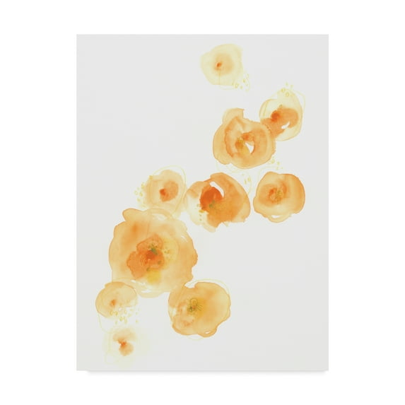 Trademark Fine Art 'Falling Blossoms I' Canvas Art by June Erica Vess