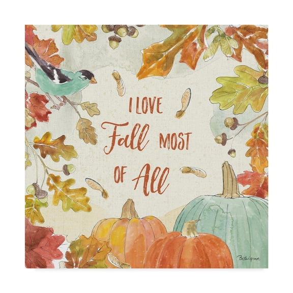 Trademark Fine Art 'Falling for Fall III' Canvas Art by Beth Grove
