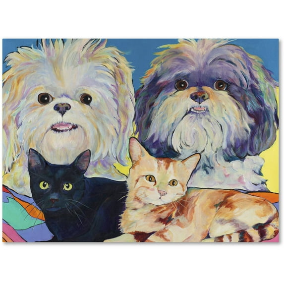 Trademark Fine Art "Family" Canvas Art by Pat Saunders-White