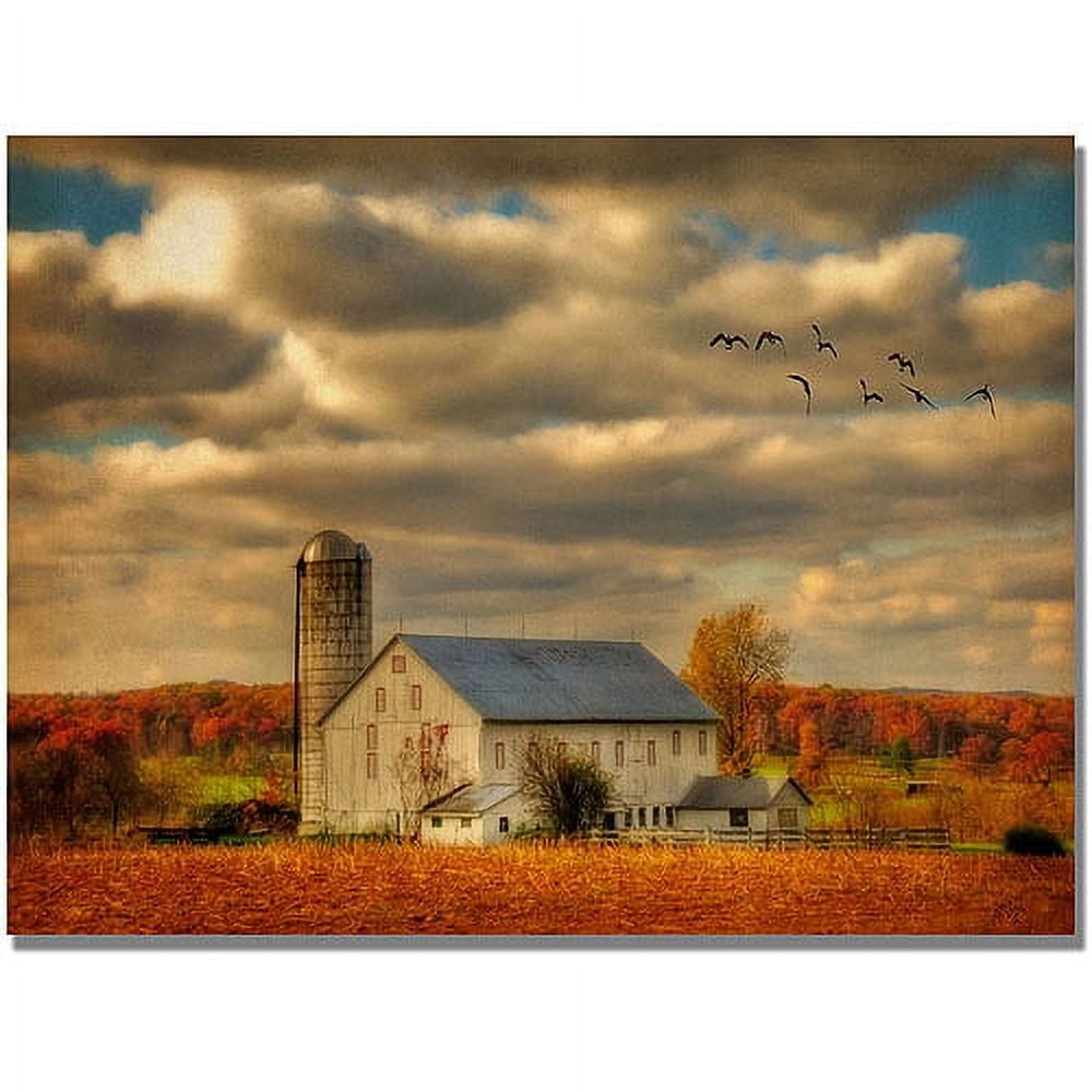 Trademark Fine Art "Family Farm II" Canvas Wall Art by Lois Bryan