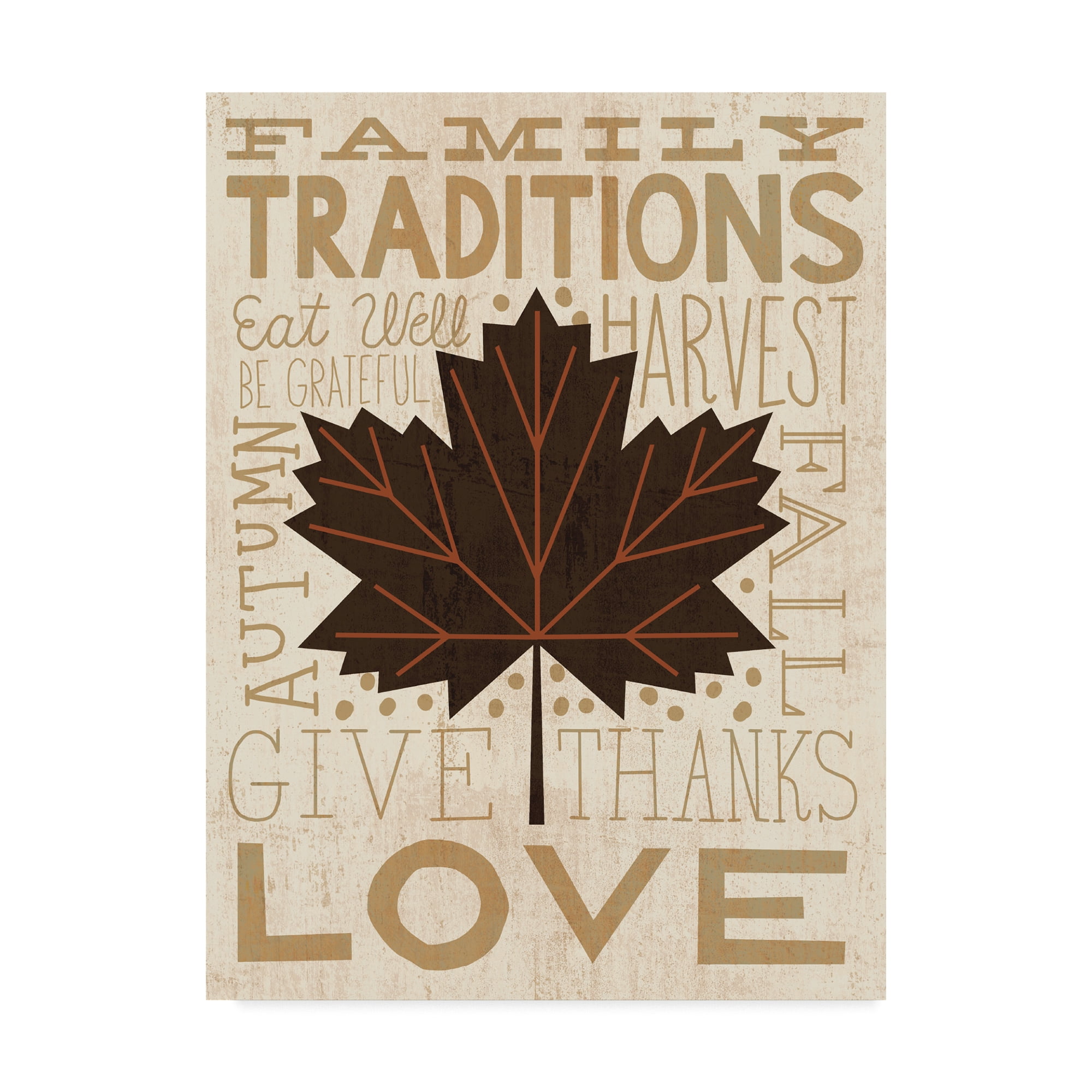 Trademark Fine Art 'Family Tree Leaf I' Canvas Art by Michael Mullan