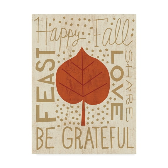 Trademark Fine Art 'Family Tree Leaf III' Canvas Art by Michael Mullan