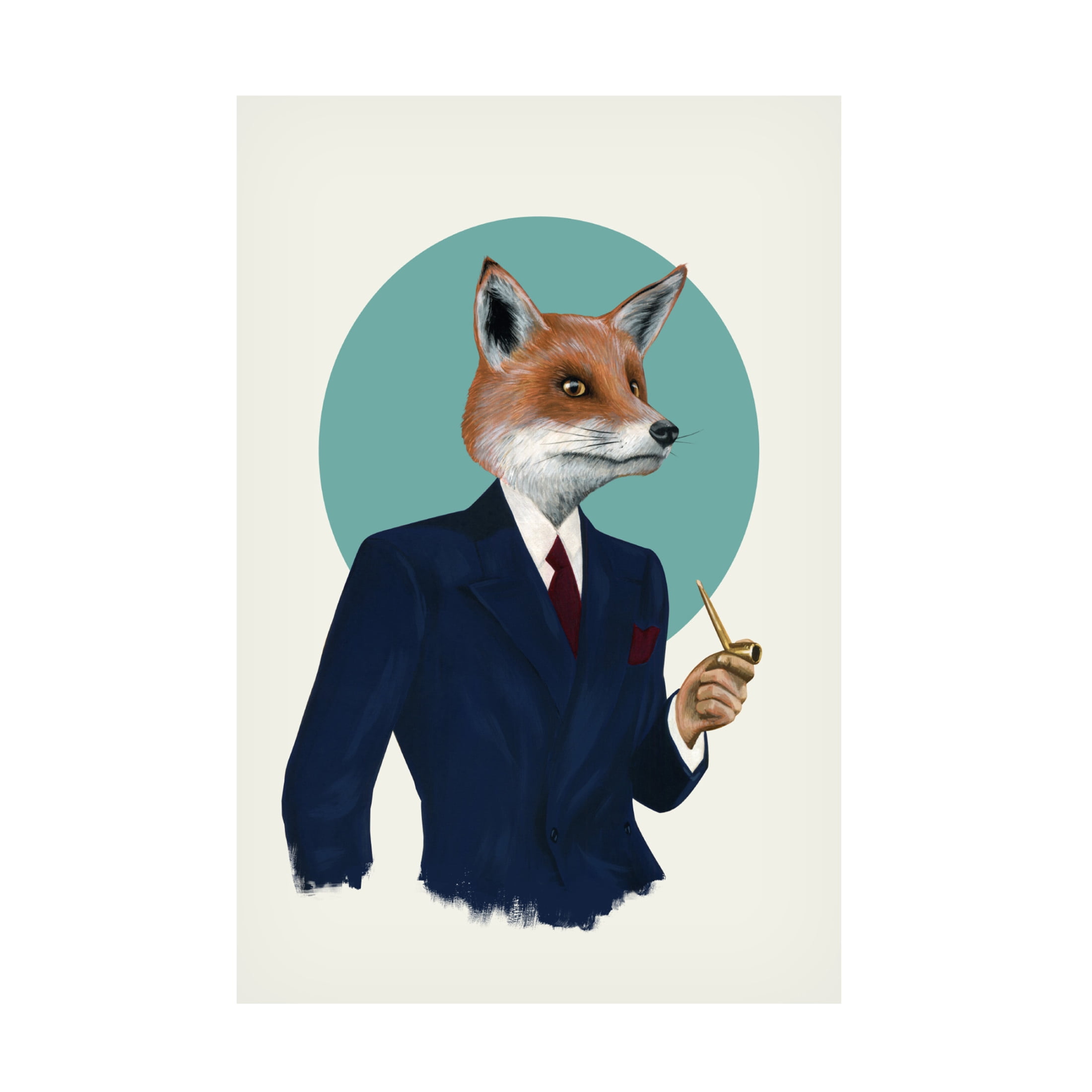 Trademark Fine Art Famous When Dead Mr Fox Canvas Wall Art