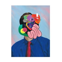 Trademark Fine Art Famous When Dead Trying Hard To Look Busy Canvas Wall Art