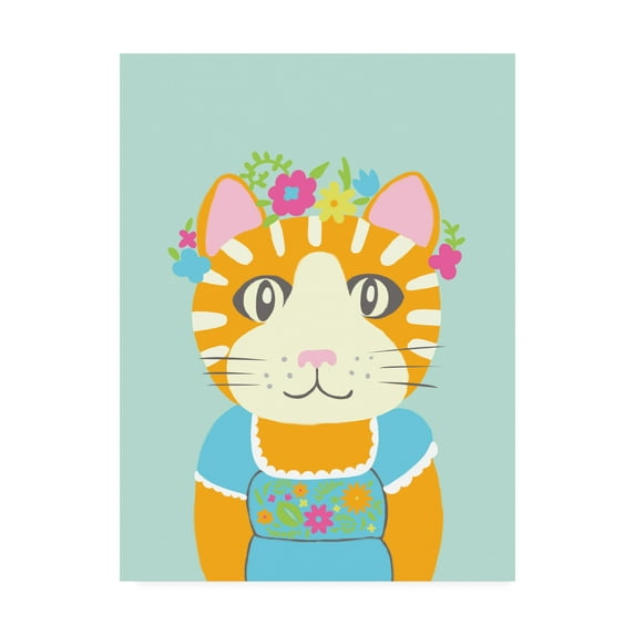 Trademark Fine Art 'Fancy Animals II' Canvas Art by Chariklia Zarris