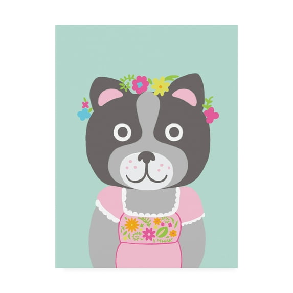 Trademark Fine Art 'Fancy Animals III' Canvas Art by Chariklia Zarris