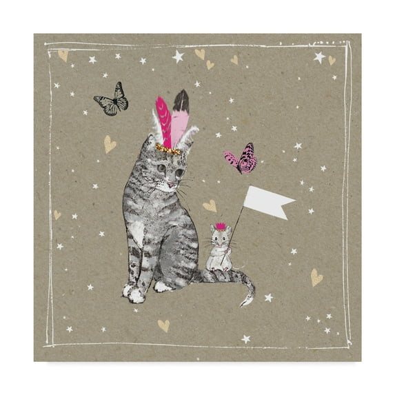 Trademark Fine Art 'Fancy pants Cats III' Canvas Art by Hammond Gower