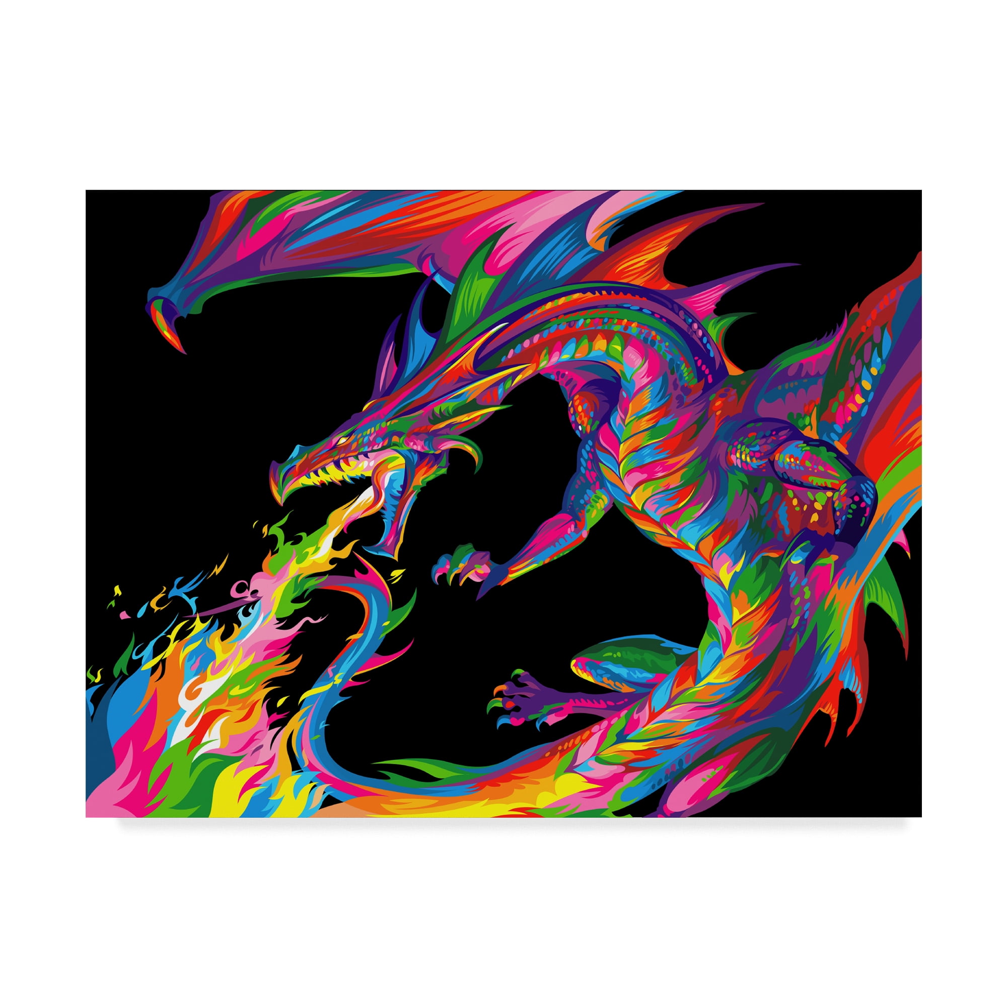Trademark Fine Art 'Fantasy Dragon' Canvas Art by Bob Weer