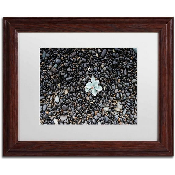 Trademark Fine Art 'Far From Blue' Canvas Art by Philippe Sainte-Laudy, White Matte, Wood Frame