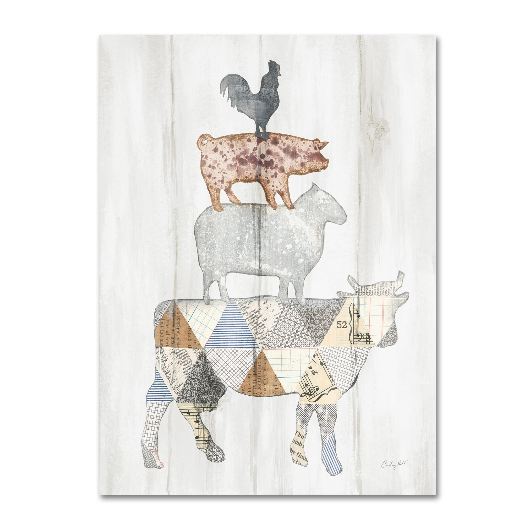Trademark Fine Art 'Farm Family I' Canvas Art by Courtney Prahl
