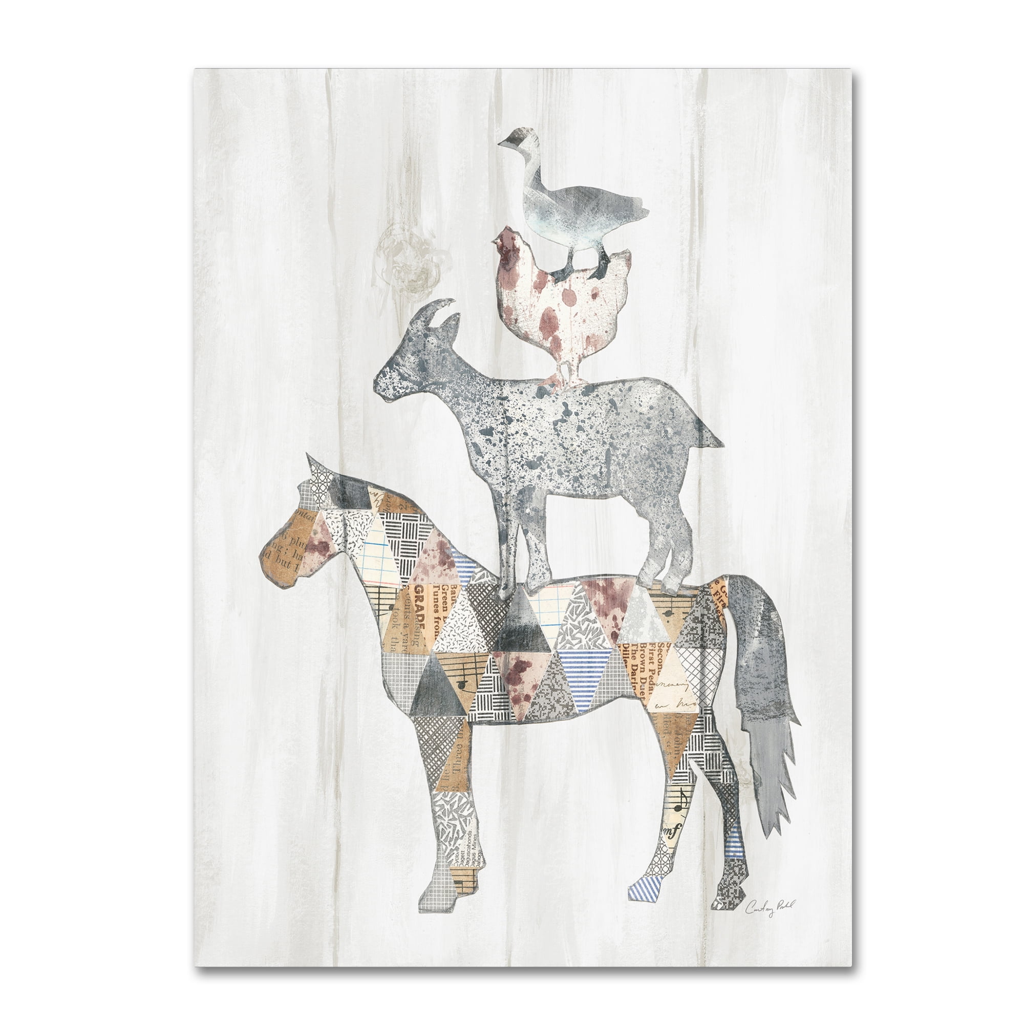 Trademark Fine Art 'Farm Family II' Canvas Art by Courtney Prahl