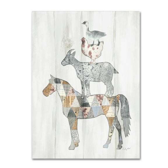 Trademark Fine Art 'Farm Family II' Canvas Art by Courtney Prahl