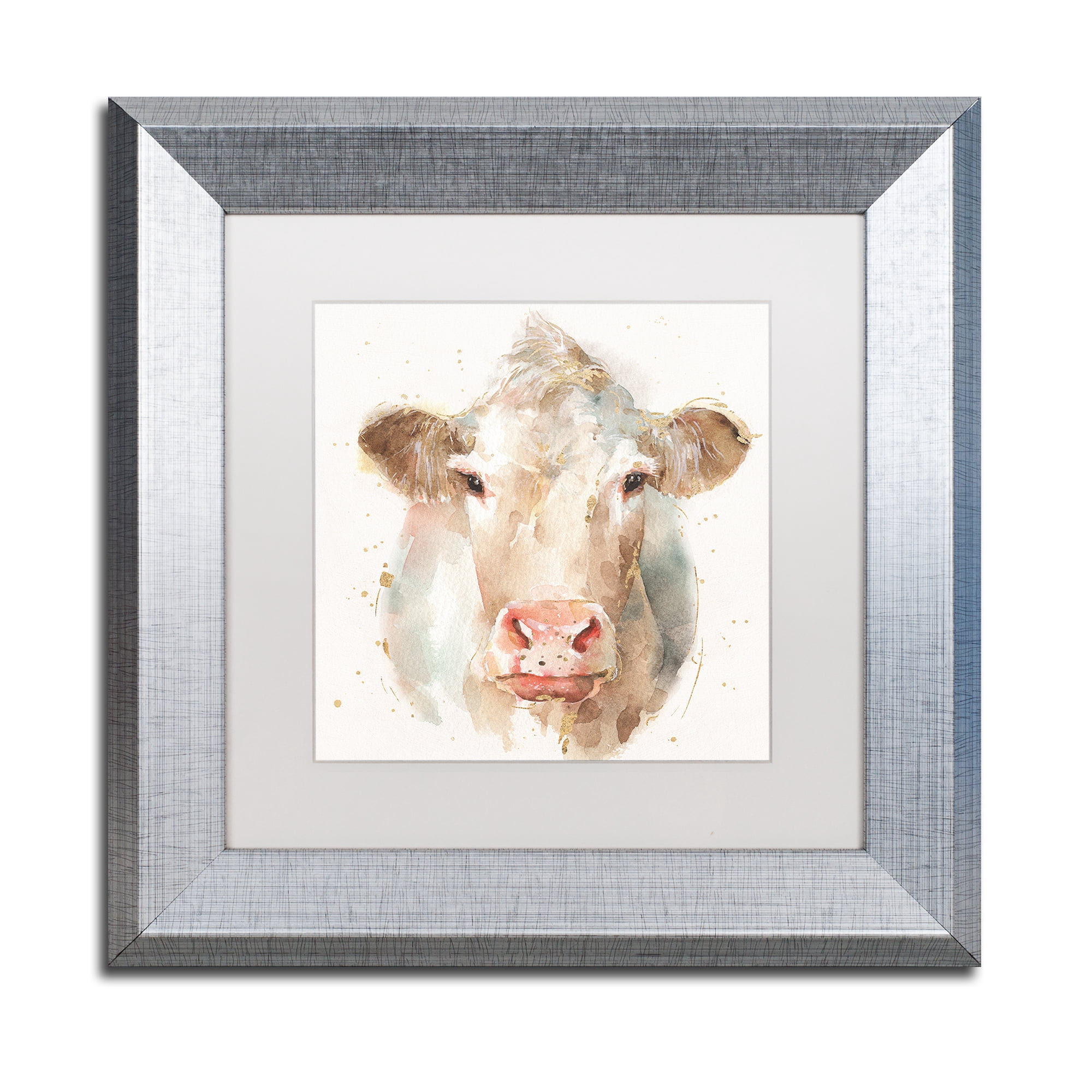 Trademark Fine Art 'Farm Friends II' Matted Framed Art by Lisa Audit