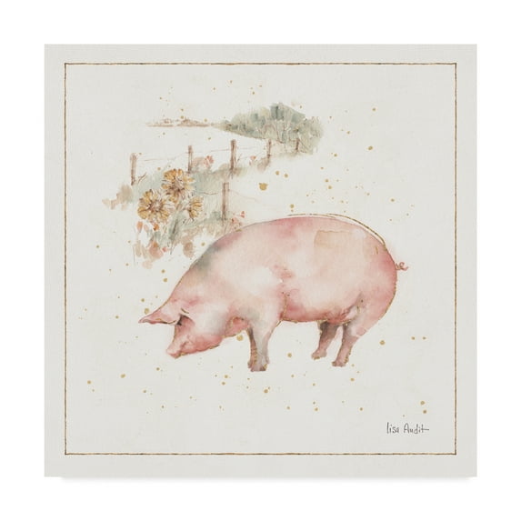 Trademark Fine Art 'Farm Friends IX' Canvas Art by Lisa Audit