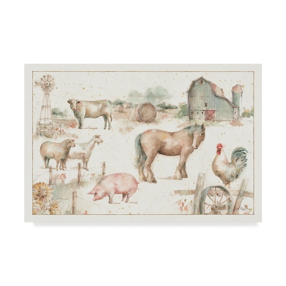Trademark Fine Art 'Farm Friends XIII' Canvas Art by Lisa Audit