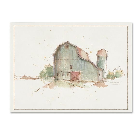 Trademark Fine Art 'Farm Friends XIV Barn' Canvas Art by Lisa Audit