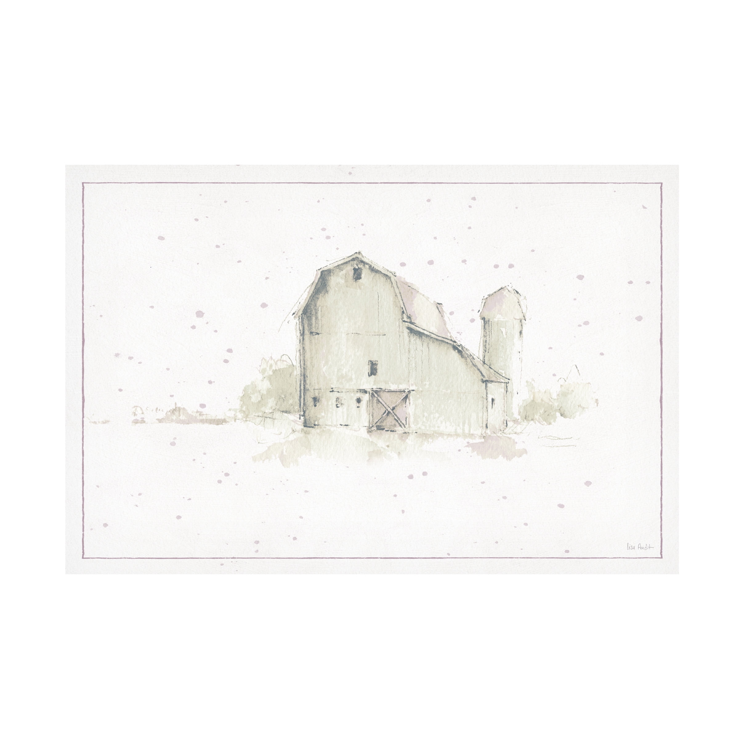 Trademark Fine Art 'Farm Friends XIV Barn Neutral' Canvas Art by Lisa Audit