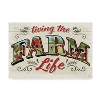 Trademark Fine Art 'Farm Life IV on Wood' Canvas Art by Janelle Penner
