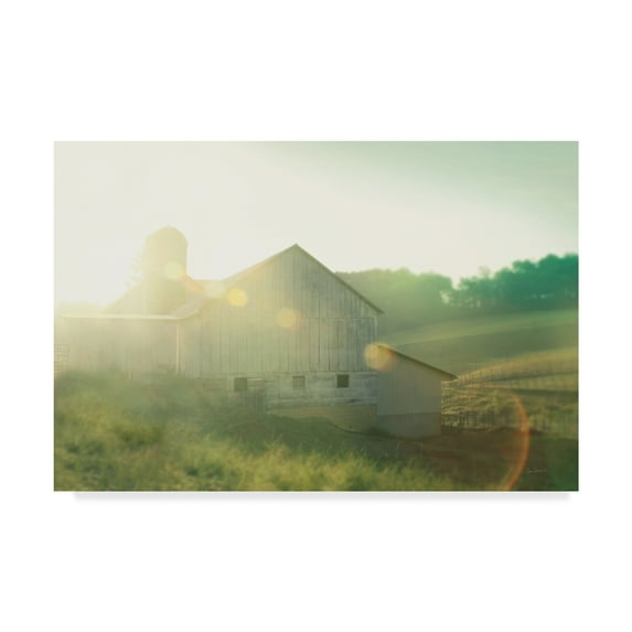 Trademark Fine Art 'Farm Morning II' Canvas Art by Sue Schlabach