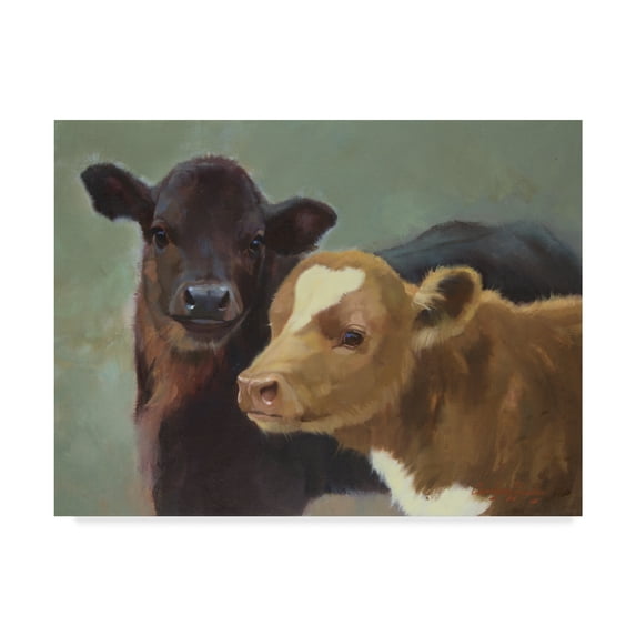 Trademark Fine Art 'Farm Pals II' Canvas Art by Carolyne Hawley