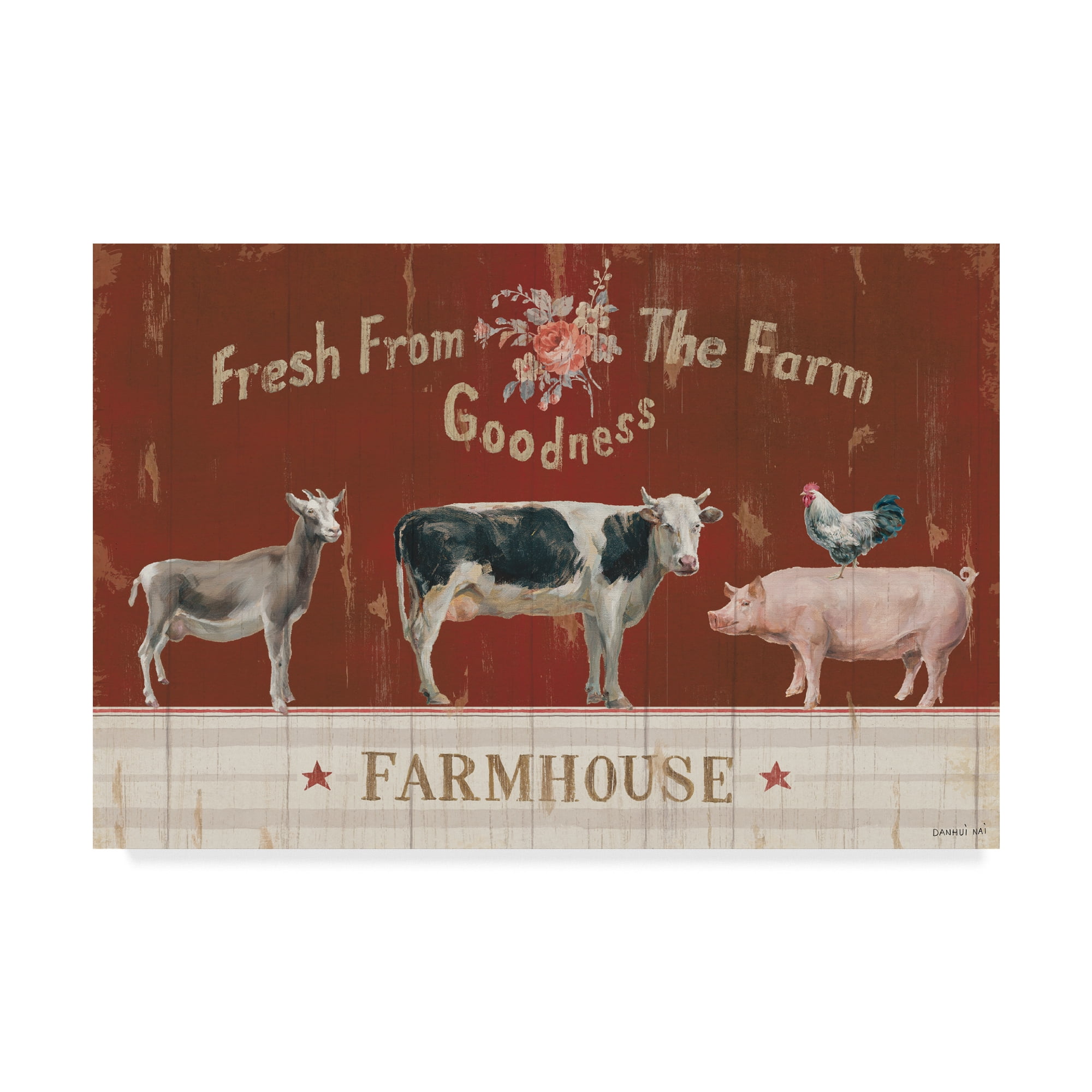 Trademark Fine Art 'Farm Patchwork II' Canvas Art by Danhui Nai