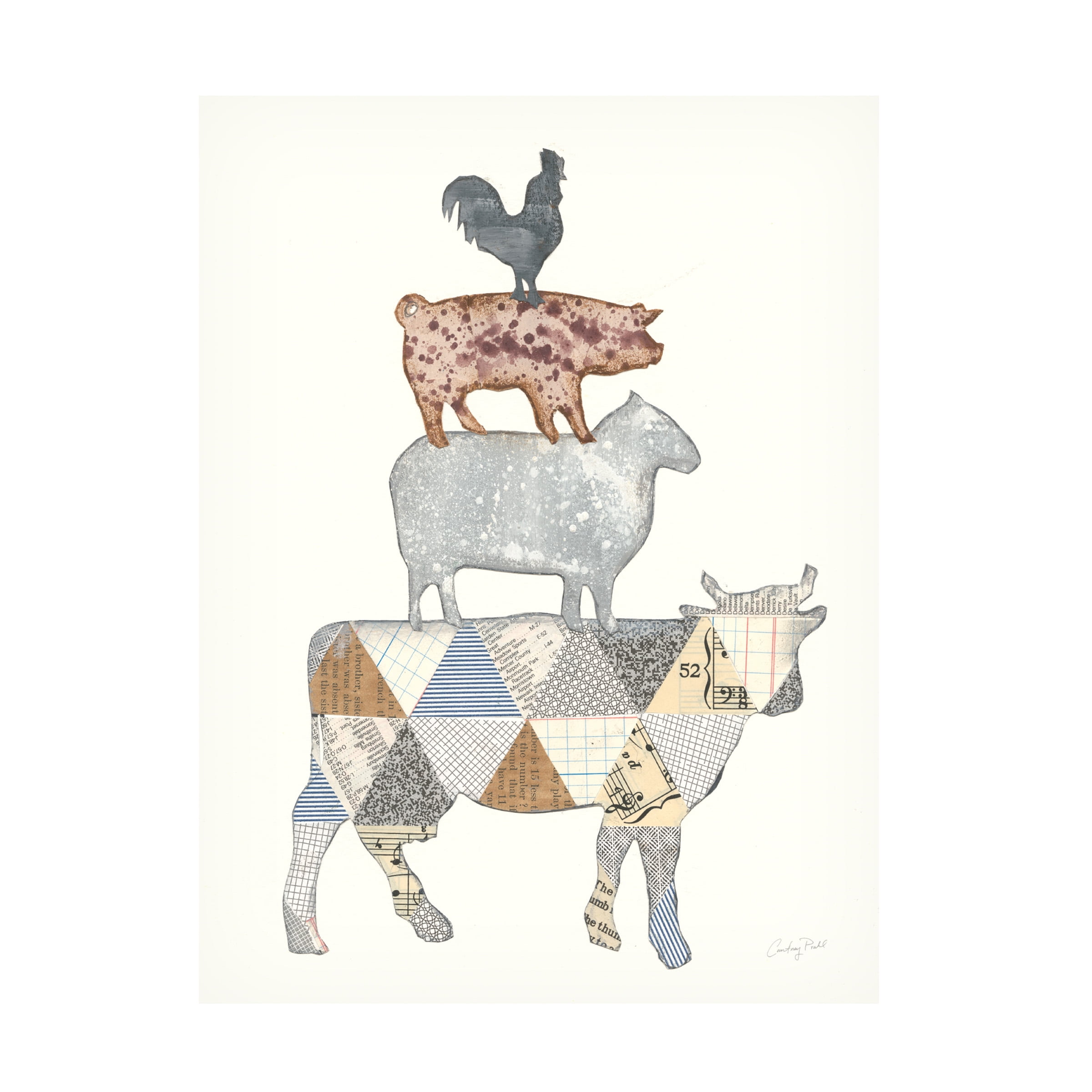 Trademark Fine Art 'Farm Sweet Farm Element V' Canvas Art by Courtney Prahl