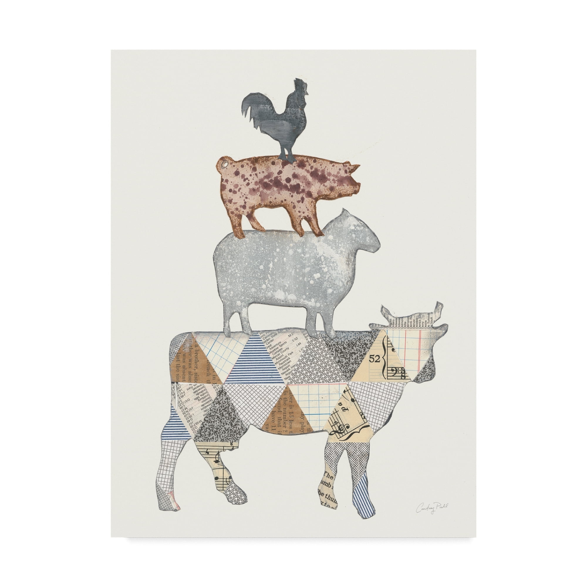 Trademark Fine Art 'Farm Sweet Farm Element V' Canvas Art by Courtney Prahl
