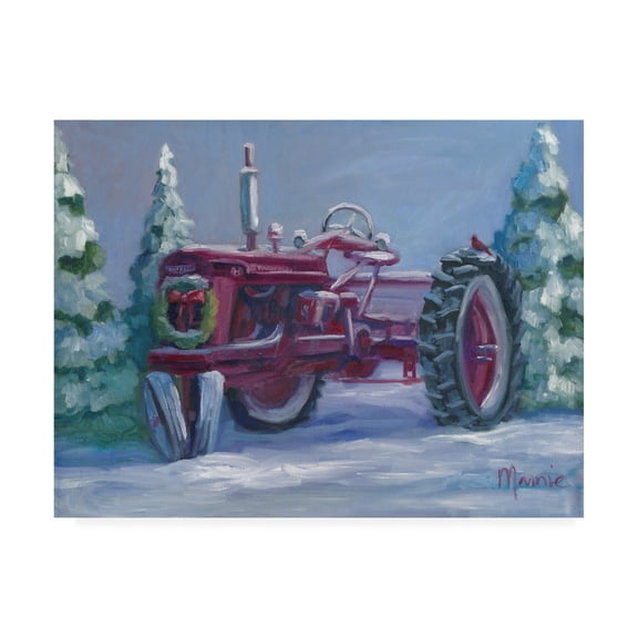 Trademark Fine Art 'Farmall Fresh Snow' Canvas Art by Marnie Bourque
