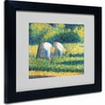 thumbnail image 1 of Trademark Fine Art "Farmers at Work 1882" Canvas Art by Georges Seurat, Black Frame, 1 of 5