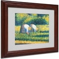 thumbnail image 1 of Trademark Fine Art "Farmers at Work 1882" Canvas Art by Georges Seurat, Wood Frame, 1 of 3