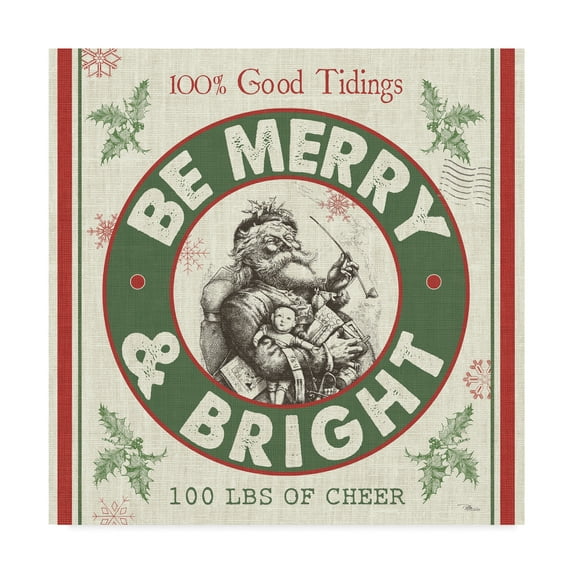 Trademark Fine Art 'Farmhouse Holiday I' Canvas Art by Pela Studio