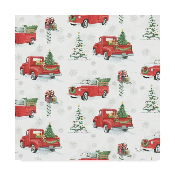 Trademark Fine Art 'Farmhouse Holidays Step 01' Canvas Art by Beth Grove