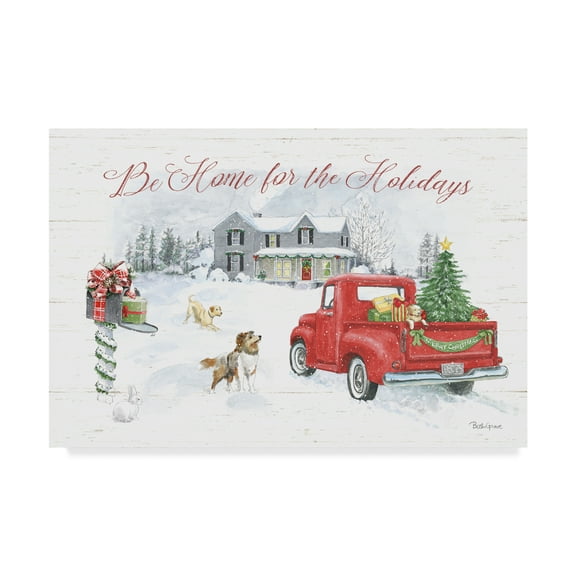 Trademark Fine Art 'Farmhouse Holidays VI' Canvas Art by Beth Grove