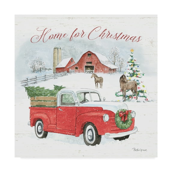 Trademark Fine Art 'Farmhouse Holidays VII' Canvas Art by Beth Grove