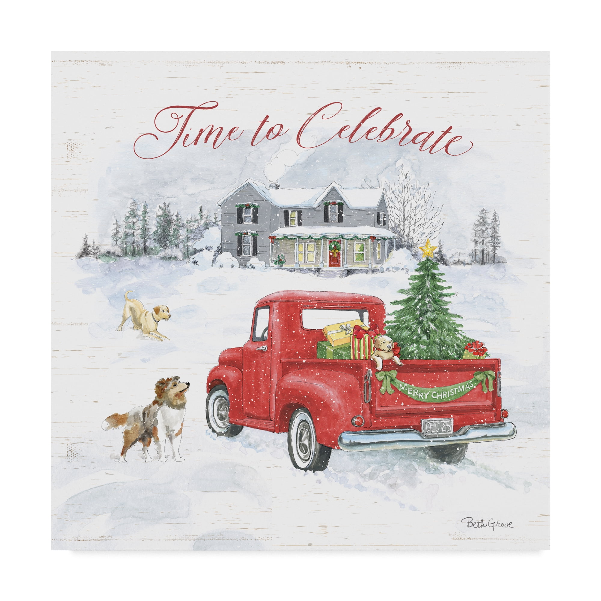 Trademark Fine Art 'Farmhouse Holidays VIII' Canvas Art by Beth Grove