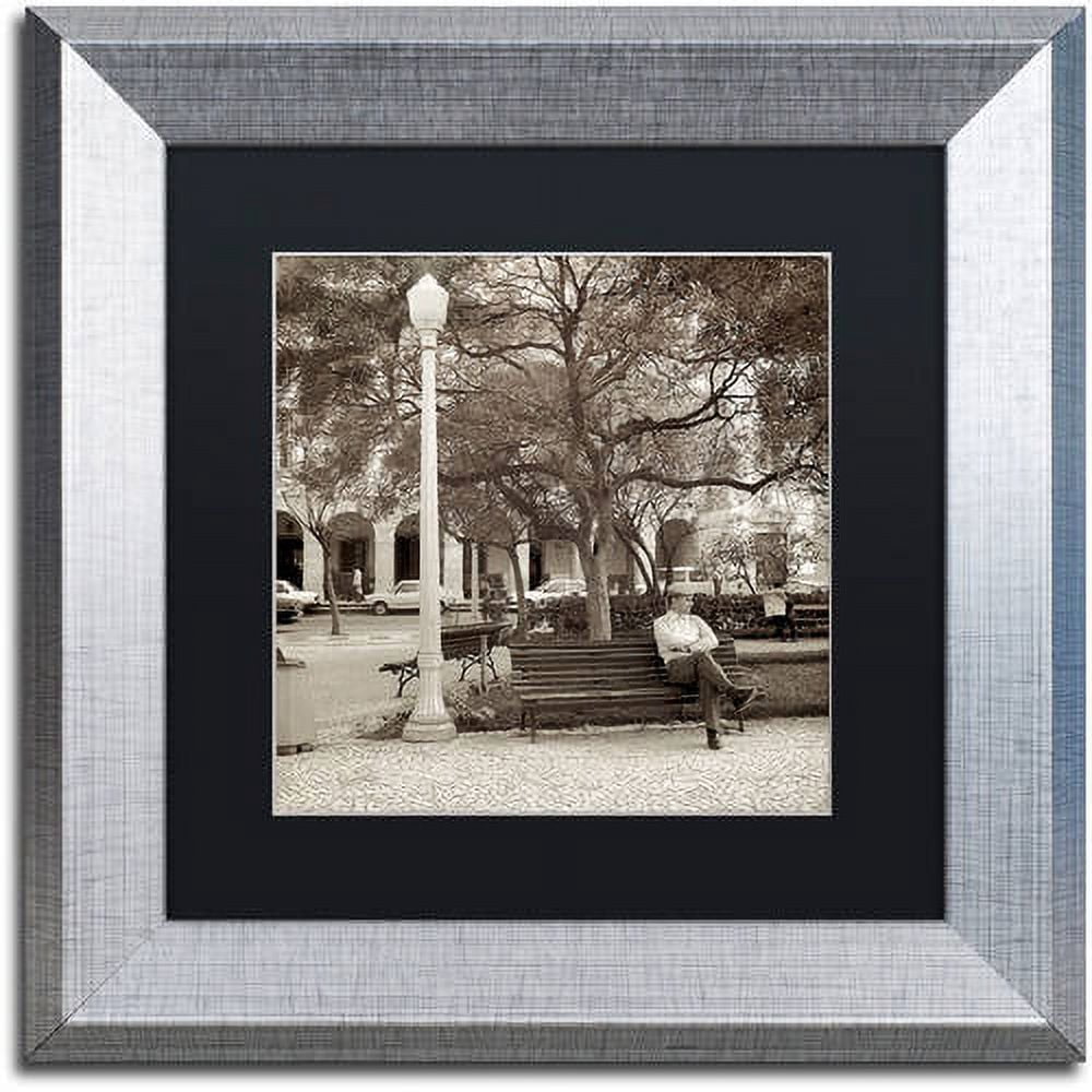 Trademark Fine Art "Faro I" Canvas Art by Alan Blaustein, Black Matte, Silver Frame