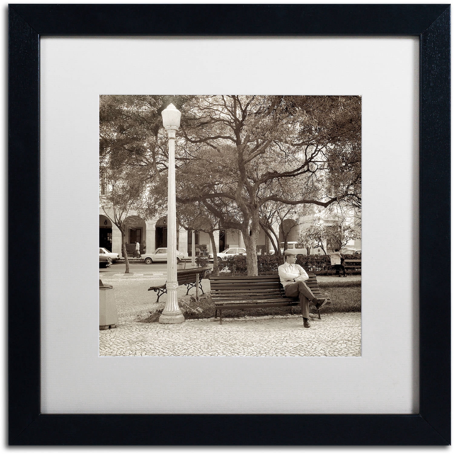 Trademark Fine Art "Faro I" Canvas Art by Alan Blaustein, White Matte, Black Frame