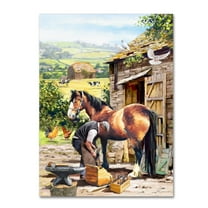 Trademark Fine Art 'Farrier' Canvas Art by The Macneil Studio