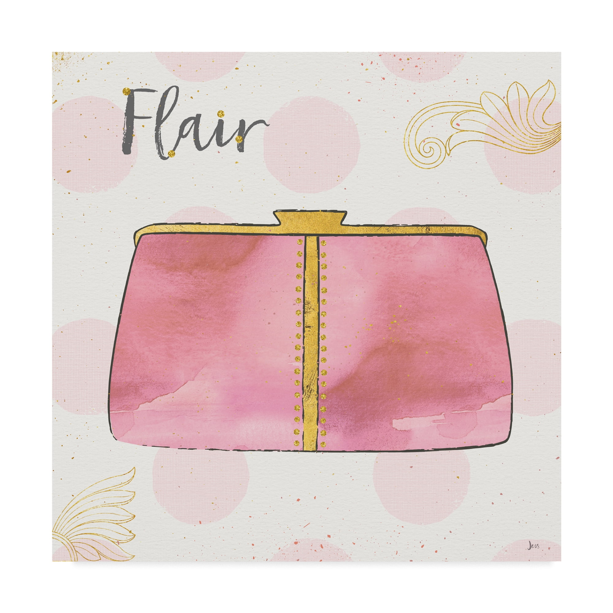 Trademark Fine Art 'Fashion Blooms II Pink' Canvas Art by Jess Aiken