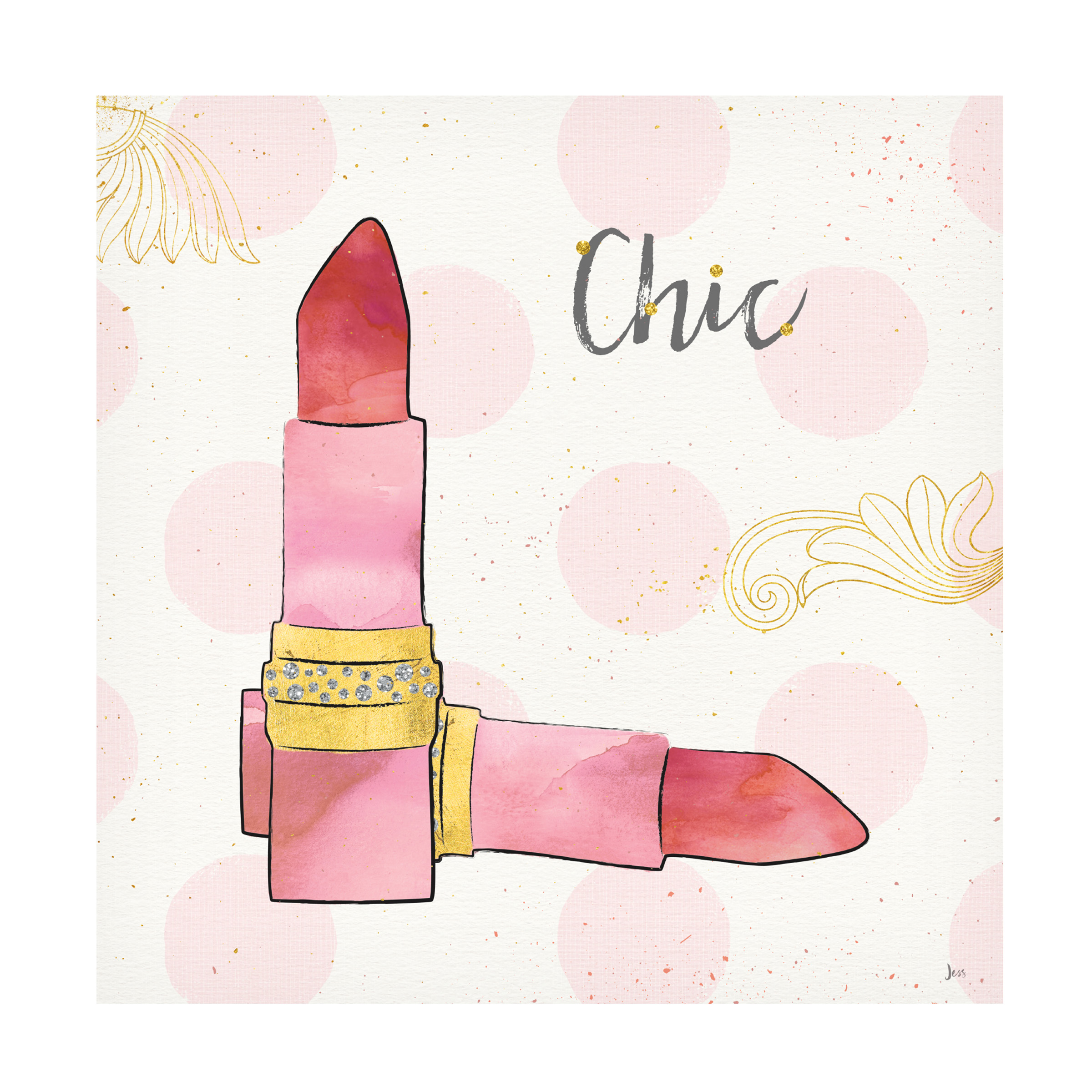 Trademark Fine Art 'Fashion Blooms III Pink' Canvas Art by Jess Aiken
