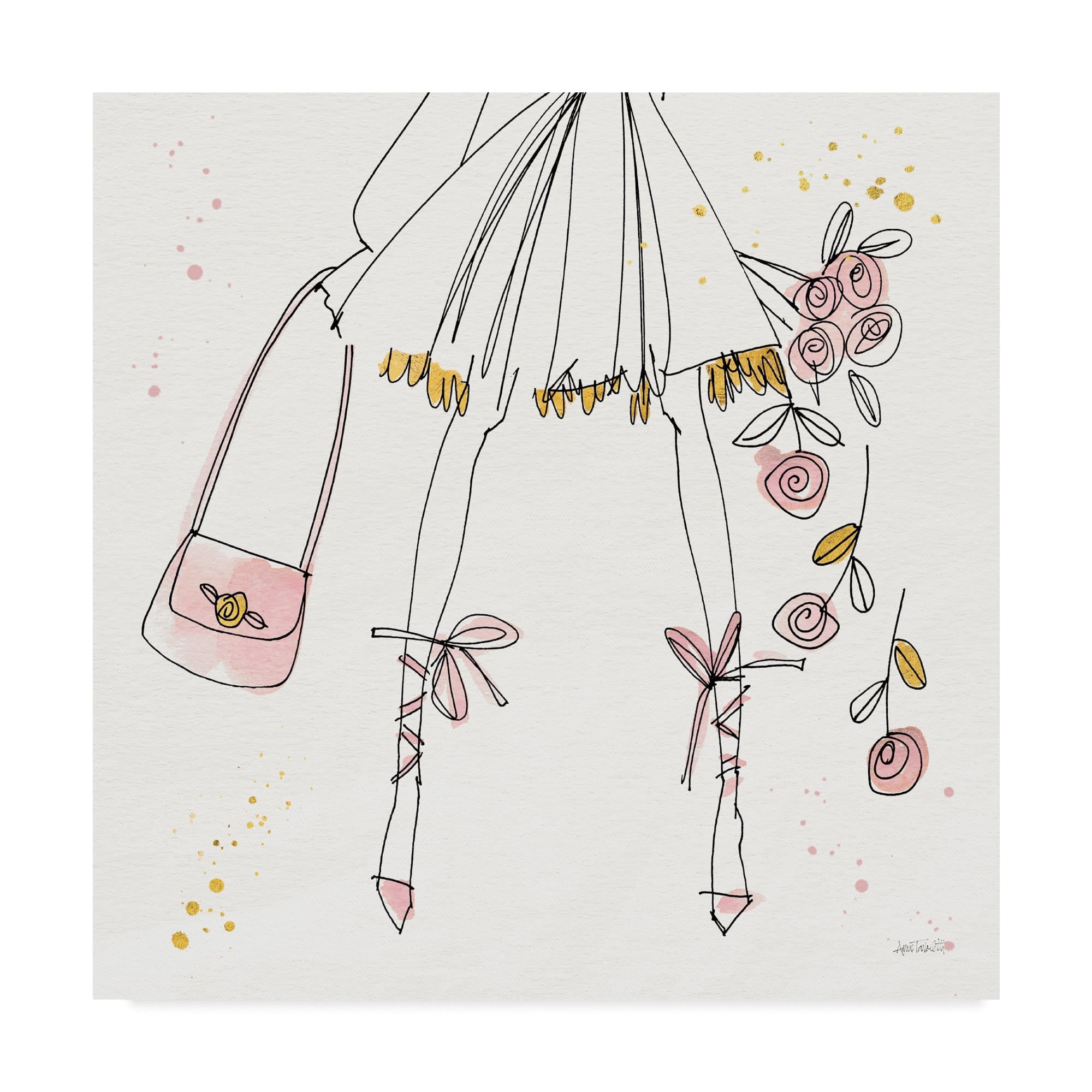 Trademark Fine Art 'Fashion Feet IV' Canvas Art by Anne Tavoletti
