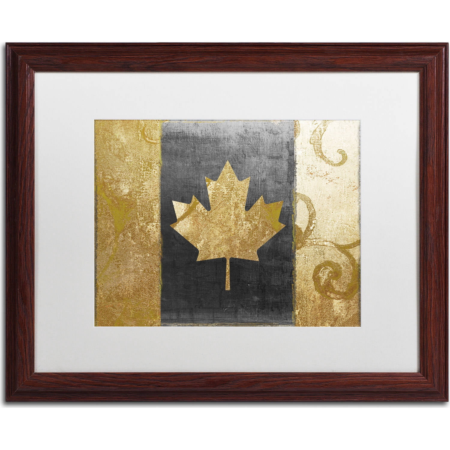 Trademark Fine Art "Fashion Flag I" Canvas Art by Color Bakery, White Matte, Wood Frame