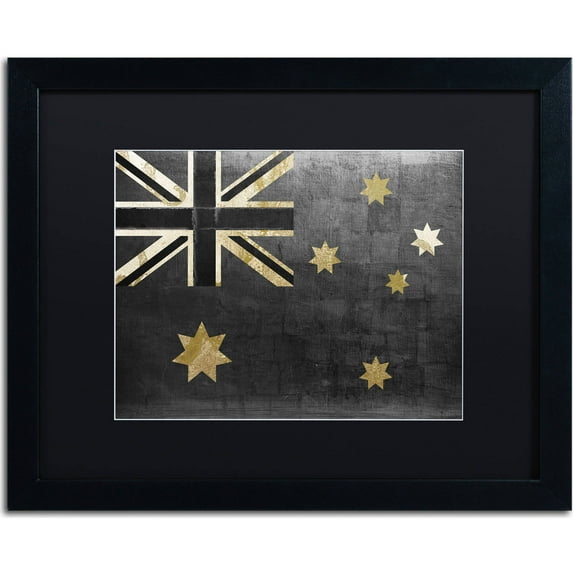 Trademark Fine Art "Fashion Flag III" Canvas Art by Color Bakery, Black Matte, Black Frame